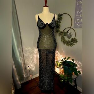 Soraya mesh and sequin dress